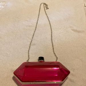 Lipstick Pink Clutch